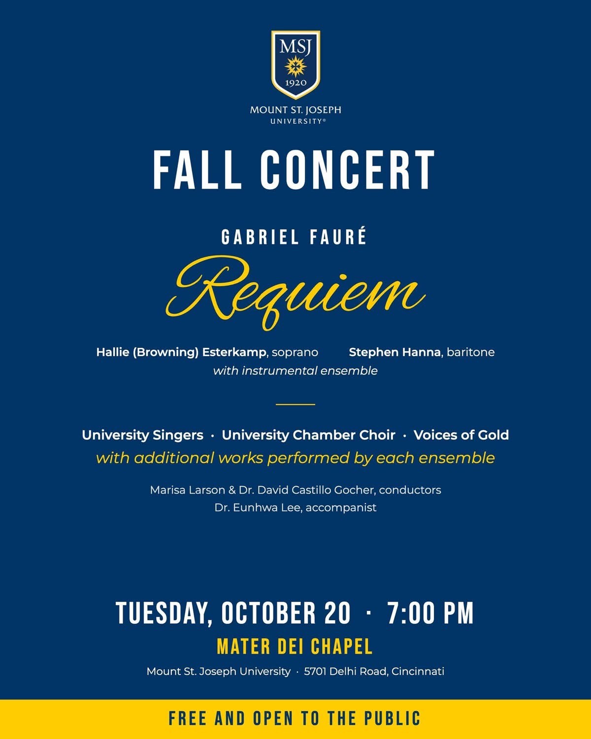 fall concert poster