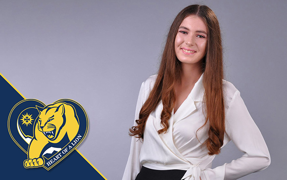 Mount St. Joseph University student olena holub smiling