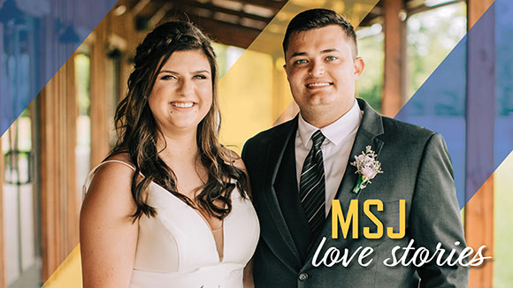 Brittany and Nick Gunnell on Their Wedding Day