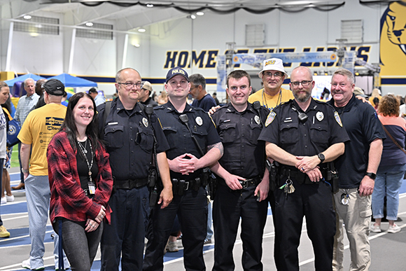 msj police team smiling in group
