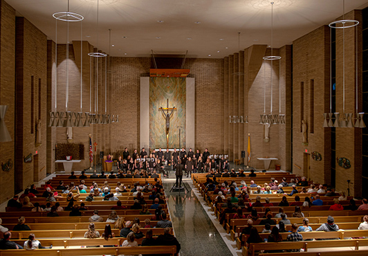 MSJ Choir in Mater Dei Chapel